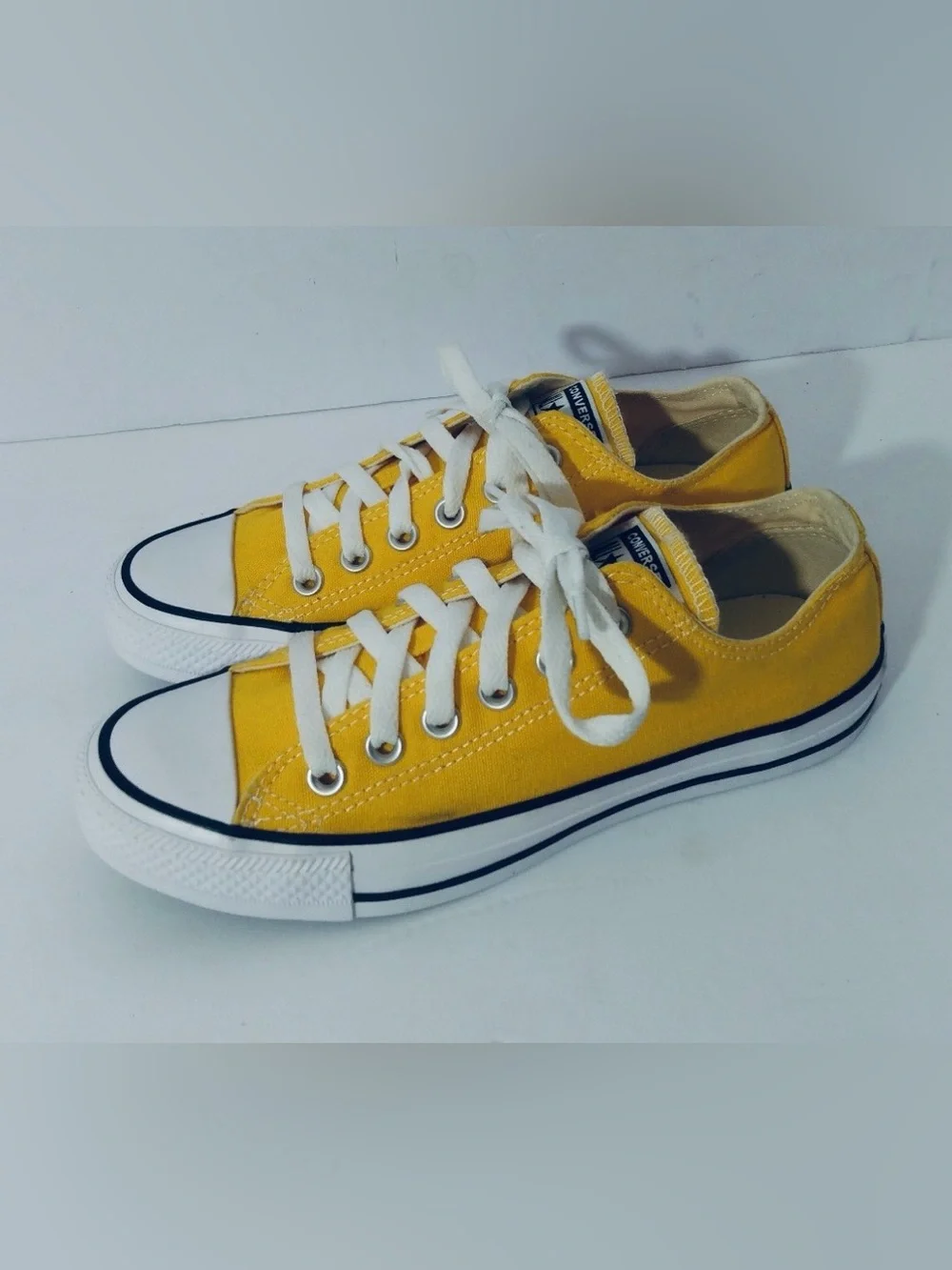 Converse AllStar Chuck Taylor Mustard Yellow Canvas Sneakers Shoes-Womens 7.5